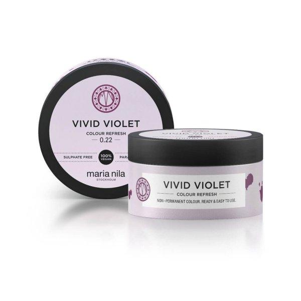 Maria Nila Gyengéd tápláló maszk tartós
színpigmentek nélkül Vivid Violet (Colour Refresh Mask) 100 ml