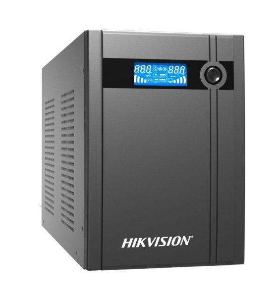 Hikvision DS-UPS3000/MA Szünetmentes tápegység,3000 VA/1800 W,LCD kijelző,4
db beépített akkumulátor 12V/9Ah,4db Schuko(DIN)