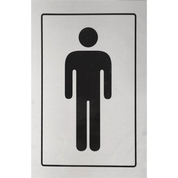 SB matrica öntapadós 12 x 8 cm 'férfi WC'