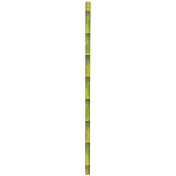 24 db-os bambusz mintás szívószál C2090