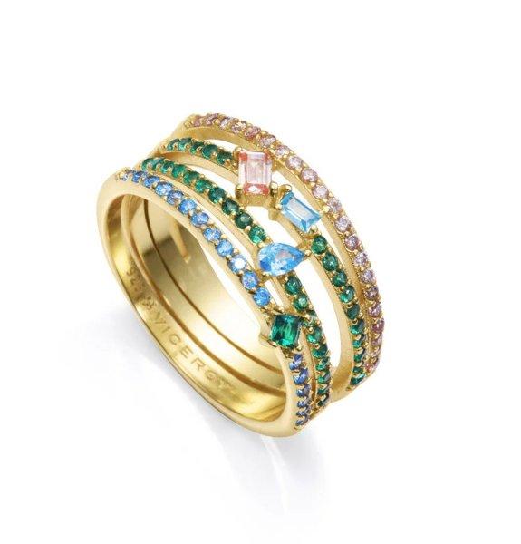 Viceroy Csillogó aranyozott gyűrű nőknek Elegant
15121A012-39 54 mm