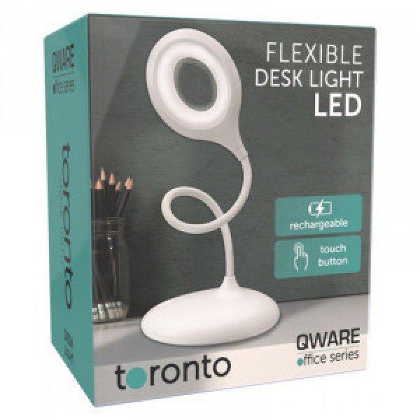 Qware Flexibilis asztali lámpa - fehér HOF-006WH