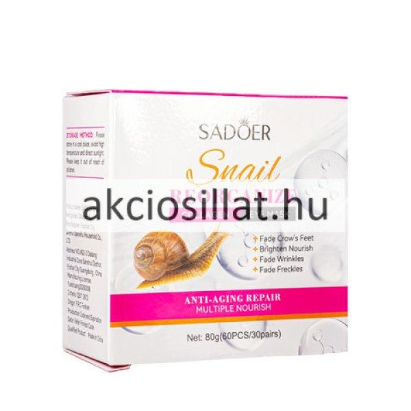 Sadoer Snail Reorganize Collagen Eye Mask szemmaszk 60db/30pár