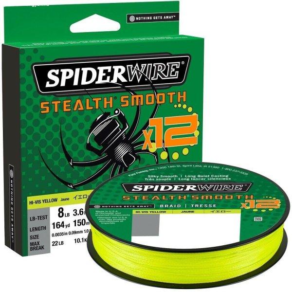 Spiderwire Stealth Smooth 12 Braid Hi-Vis Yellow Braid 150m 0,06mm 5,4kg
(1507372)