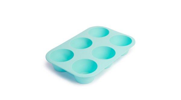 6 adagos kék szilikon muffinforma