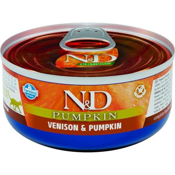 N&D Pumpkin Cat konzerv szarvas & sütőtök 80g