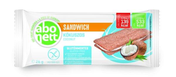 Abonett sandwich kókuszos gluténmentes 26 g