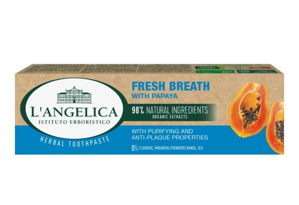 Langelica herbal fogkrém fresh breath papaya 75 ml