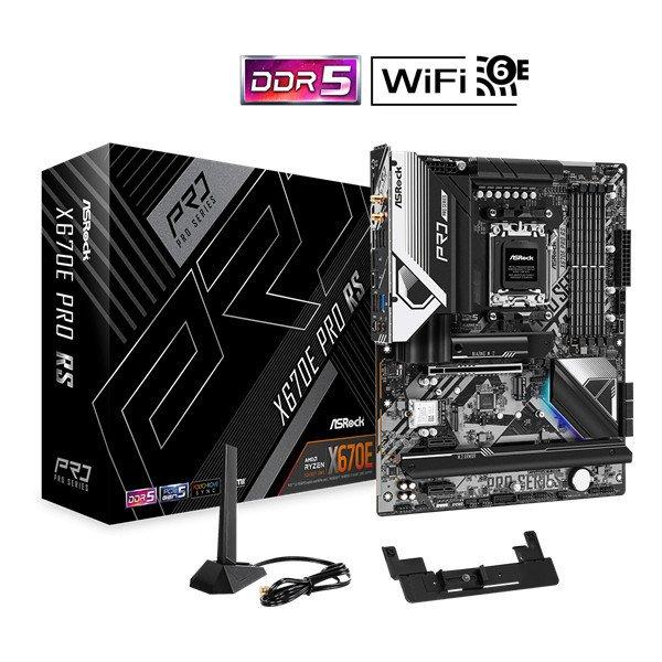 ASROCK Alaplap AM5 X670E PRO RS AMD X670, ATX