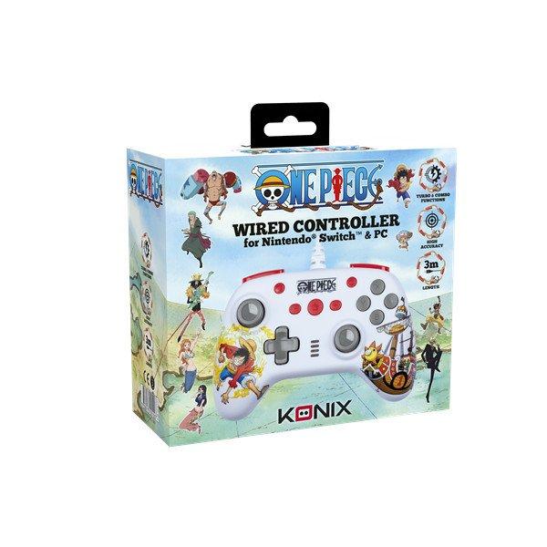 KONIX - ONE PIECE Nintendo Switch/PC Kompatibilis Vezetékes kontroller, Fehér