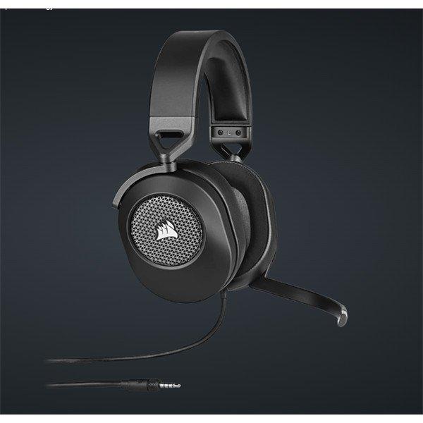 CORSAIR Vezetékes Headset, HS65 SURROUND Gaming, Dolby audio, carbon