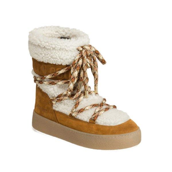 MOON BOOT-Light Low Shearling whisky/off white NF
