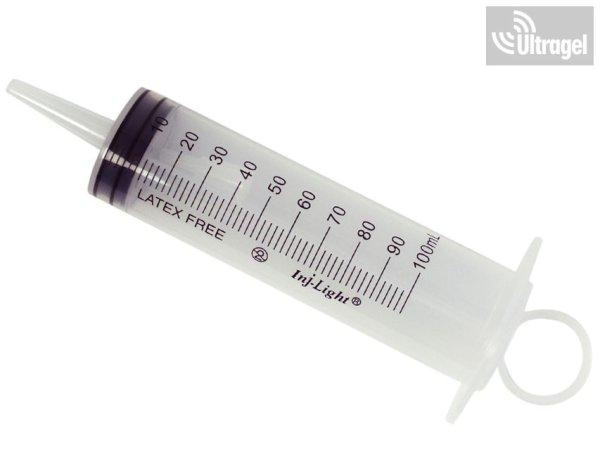 Fecskendő 100ml, 3 részes, katéter véződésű