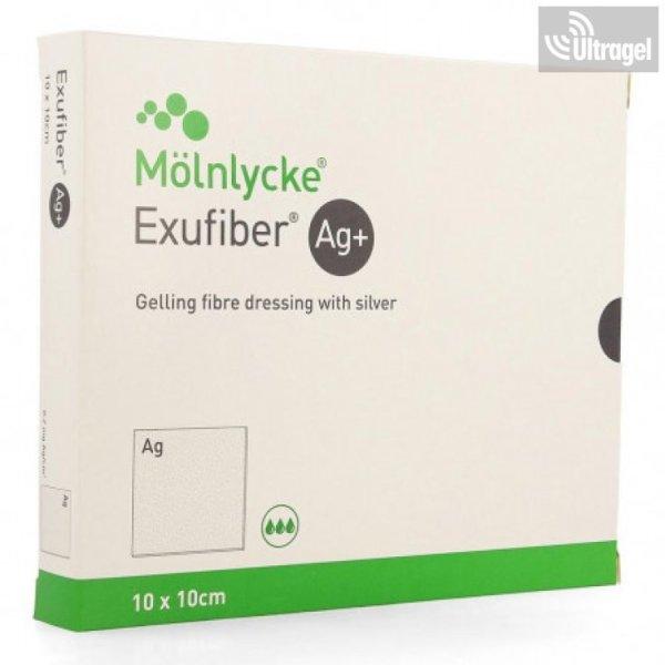 Mölnlycke Exufiber Ag+ 4.5x30cm - rostkötszer, üreges sebekhez