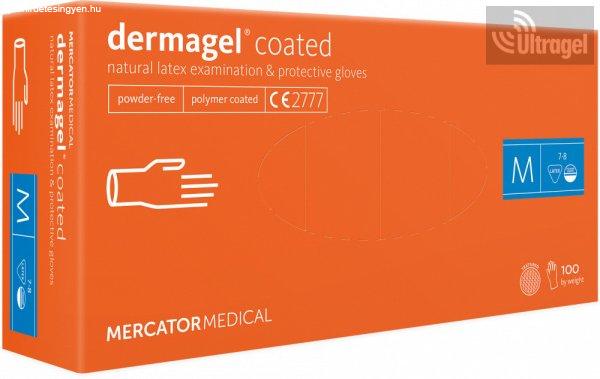 Mercator dermagel® coated - kopolimeres, latex, púdermentes vizsgálókesztyű