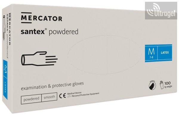 Mercator santex® latex, púderes vizsgálókesztyű