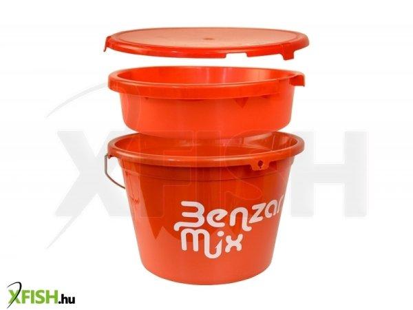 Benzár Mix Horgász Vödör Tetővel Keverő Tállal 18 Literes