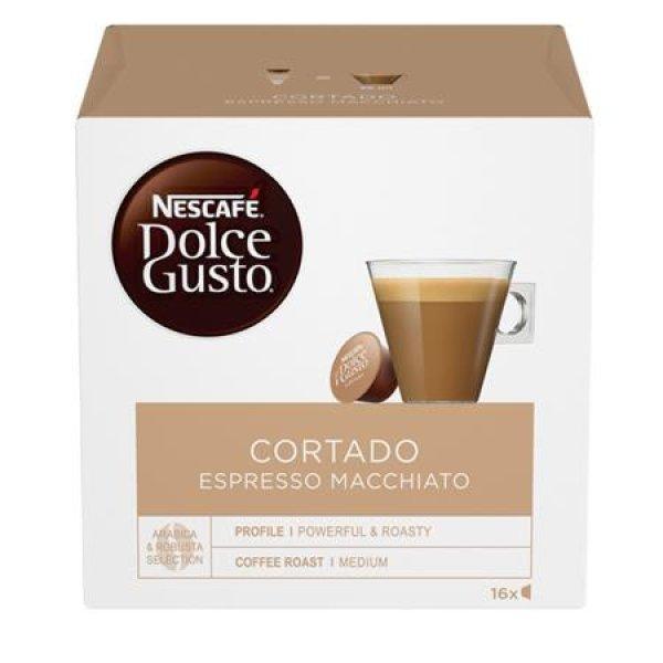 Kávékapszula, 16 db, NESCAFÉ DOLCE GUSTO "Cortado Espresso Macchiato
"