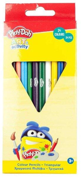 Play-Doh Art háromszögletű színes ceruza 24 db-os