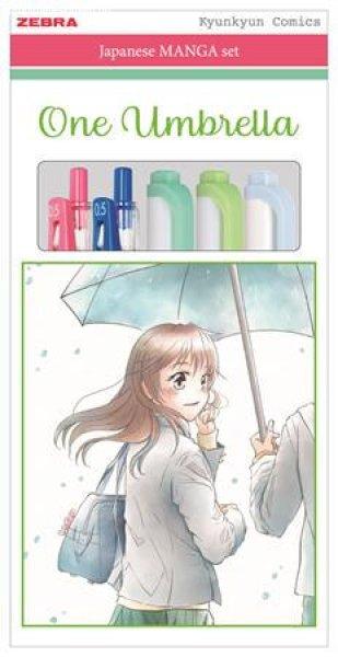 Írószer készlet, ZEBRA "Manga Set, One Umbrella", 5 darabos