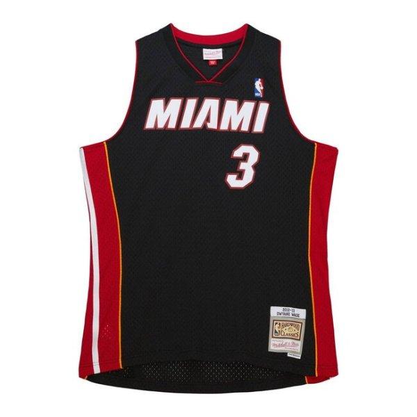 Mitchell & Ness Miami Heat #3 Dwayne Wade Swingman Jersey black