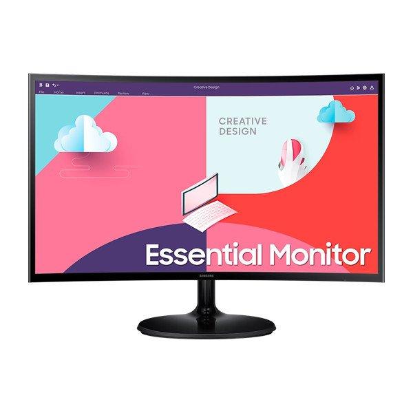 SAMSUNG Ívelt VA monitor 24" S36C, 1920x1080, 16:9, 250cd/m2, 4ms,
HDMI/VGA