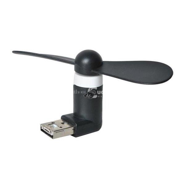 Fekete micro USB ventilátor