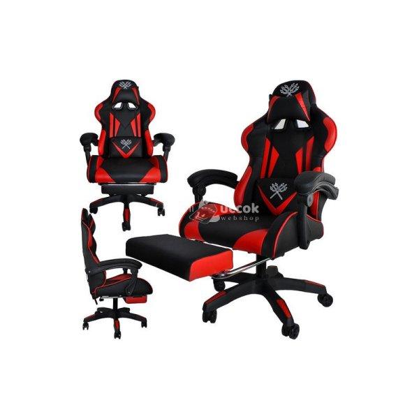Játékos szék - fekete és piros Dunmoon