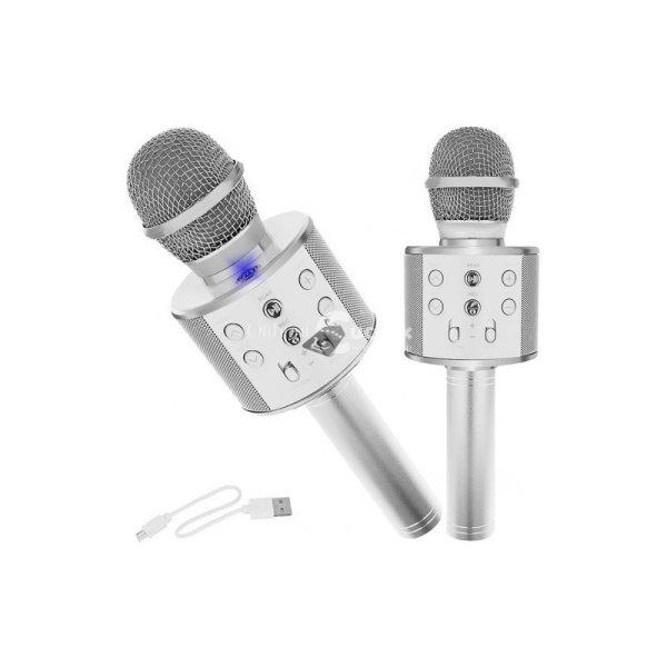 Karaoke mikrofon - ezüst Izoxis 22188