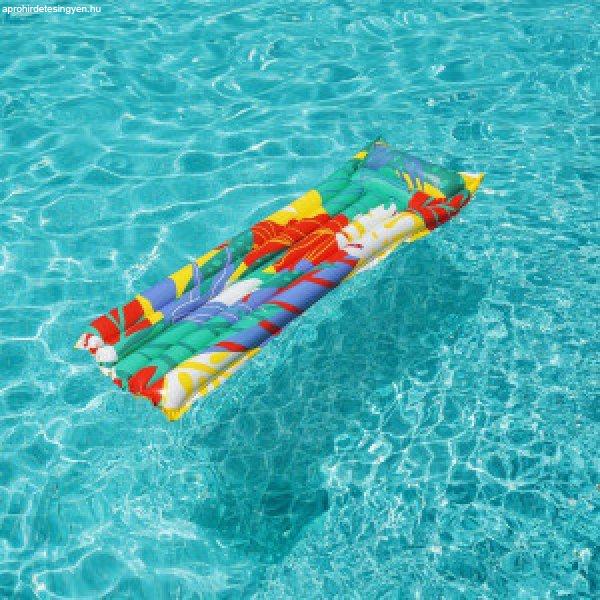 Felfújható úszómatrac - virágos - 183 x 69 cm