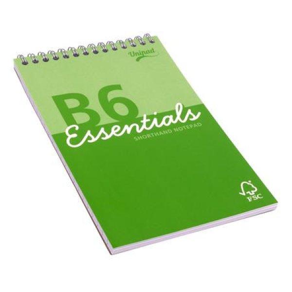 Jegyzettömb, B6, vonalas, 80 lap, PUKKA PAD "Unipad Essentials
Shorthand", vegyes