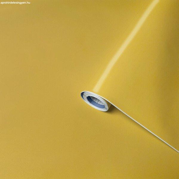 EGYSZÍNŰ MATT PRÉMIUM CURRY sárga öntapadós fólia 67 cm