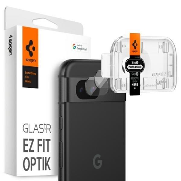 Spigen Optik.Tr Camera kamera lencse védő üvegfólia 2db EZ FIT
applikátorral Google Pixel 8a