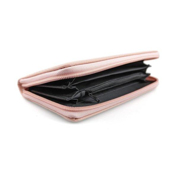 Női pénztárca, PU bőr - Rózsaszín