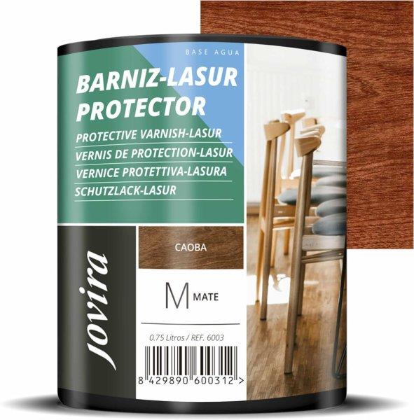 JOVIRA PAINTS Vízbázisú matt védő lazúr lakk(750 ml, mahagóni, fenyő)