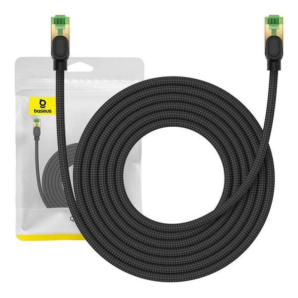 Fonott hálózati kábel Cat.8 Baseus Ethernet RJ45, 40Gbps, 5m (fekete)