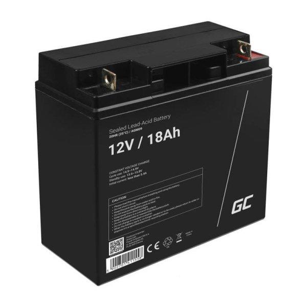 Újratölthető akkumulátor AGM 12V 18Ah Karbantartásmentes UPS ALARM