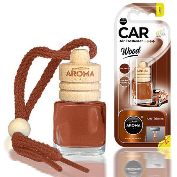 Aroma Car, Illatosító, Wood, Anti-Tobacco, 6 ml