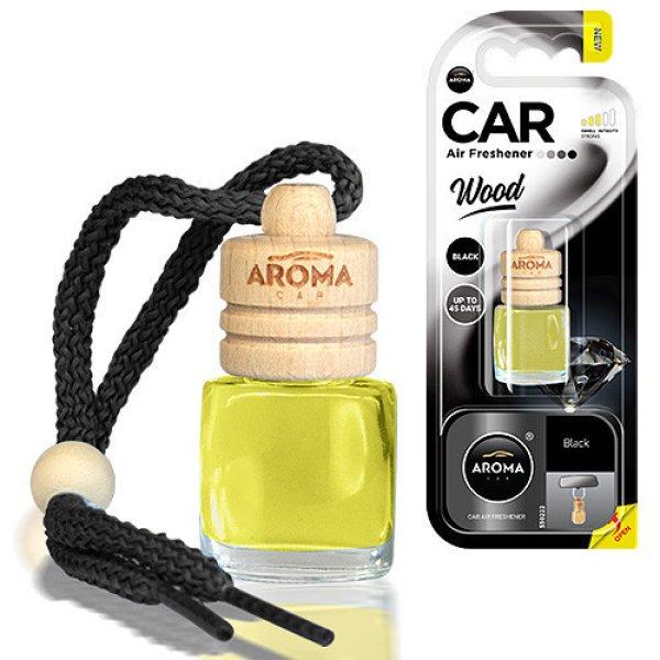 Aroma Car, Illatosító, Wood, Black, 6 ml