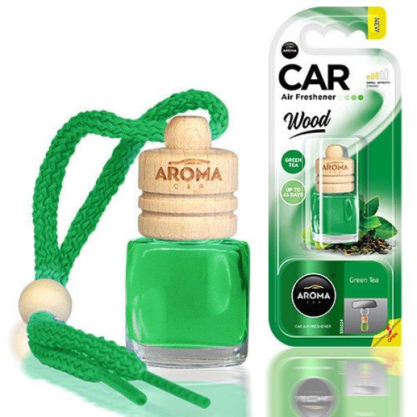 Aroma Car, Illatosító, Wood, Green Tea, 6 ml