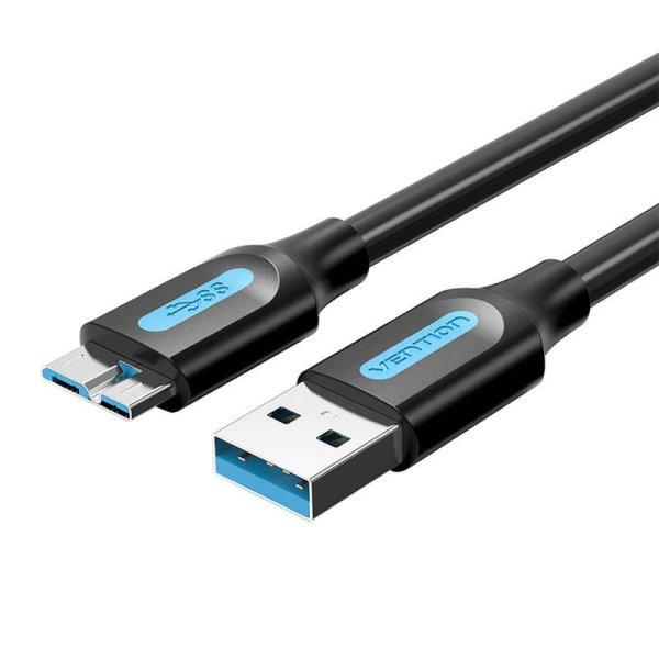 Vention COPBF USB 3.0 dugasz-Micro-B dugó kábel (1 m, fekete)