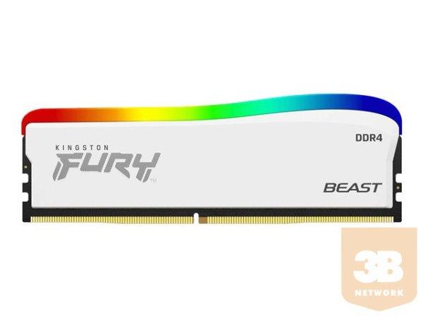 KINGSTON 16GB 3200MT/s DDR4 CL16 DIMM FURY Beast White RGB SE