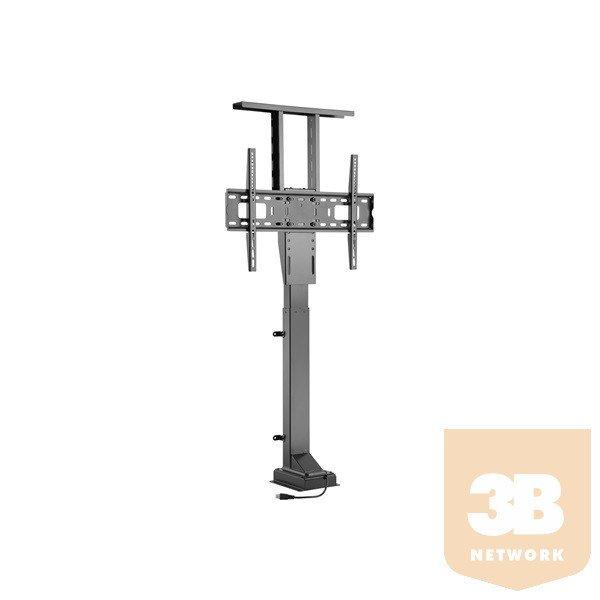 Equip TV/Monitor állvány - 650606 (37"-65" álló, beépíthető,
motoros, távirányító, Max.:50kg, fekete)