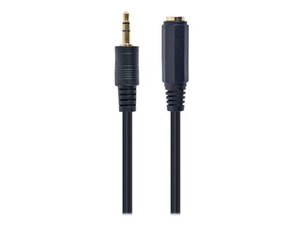 GEMBIRD CCA-421S-5M audio cable JACK 3.5mm M/JACK 3.5mm F 5M gold