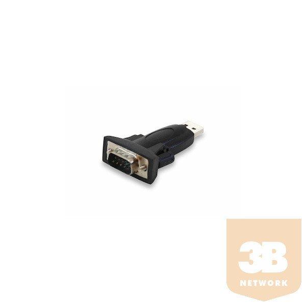 Equip átalakító - 133382 (USB2.0 - Soros (Serial), apa/apa, DB9)