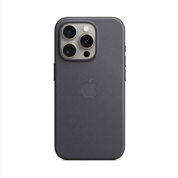 Apple iPhone 15 Pro FineWoven Case tok MagSafe-vel - Fekete