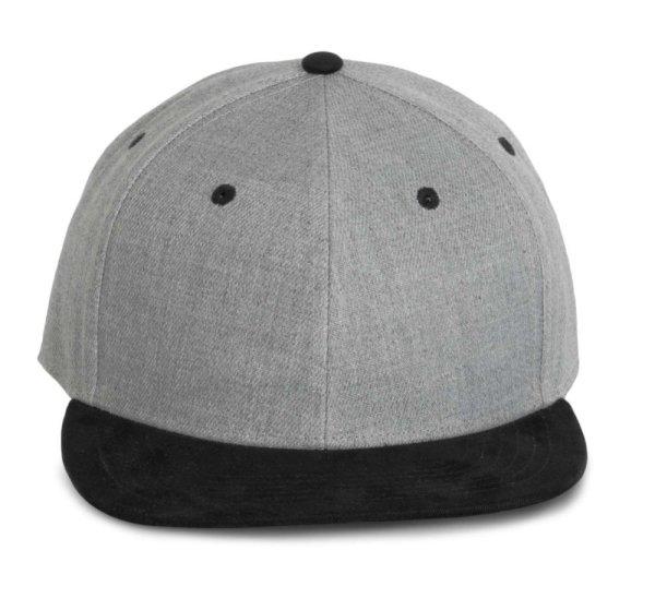 KP166 hip-hop stílusú snapback 6 paneles baseball sapka K-UP, Light Grey
Heather/Black-U