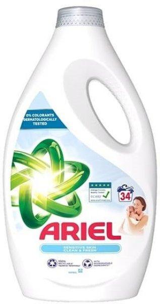 Ariel Sensitive folyékony mosószer 34 mosás, 1,7L