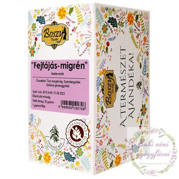Gyógyfű Fejfájás-Migrén filteres tea