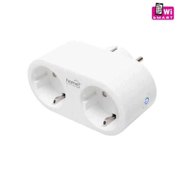 Home NVS 32 PRO SMART elosztó, SMART LIFE alkalmazással távolról
vezérelhető, 2 db földelt aljzat gyermekvédelemmel, Wi-Fi 2,4 G
